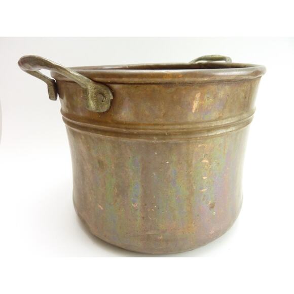 Vintage Copper Pot 7 x 6 Planter Box Storage - Picture 5 of 7